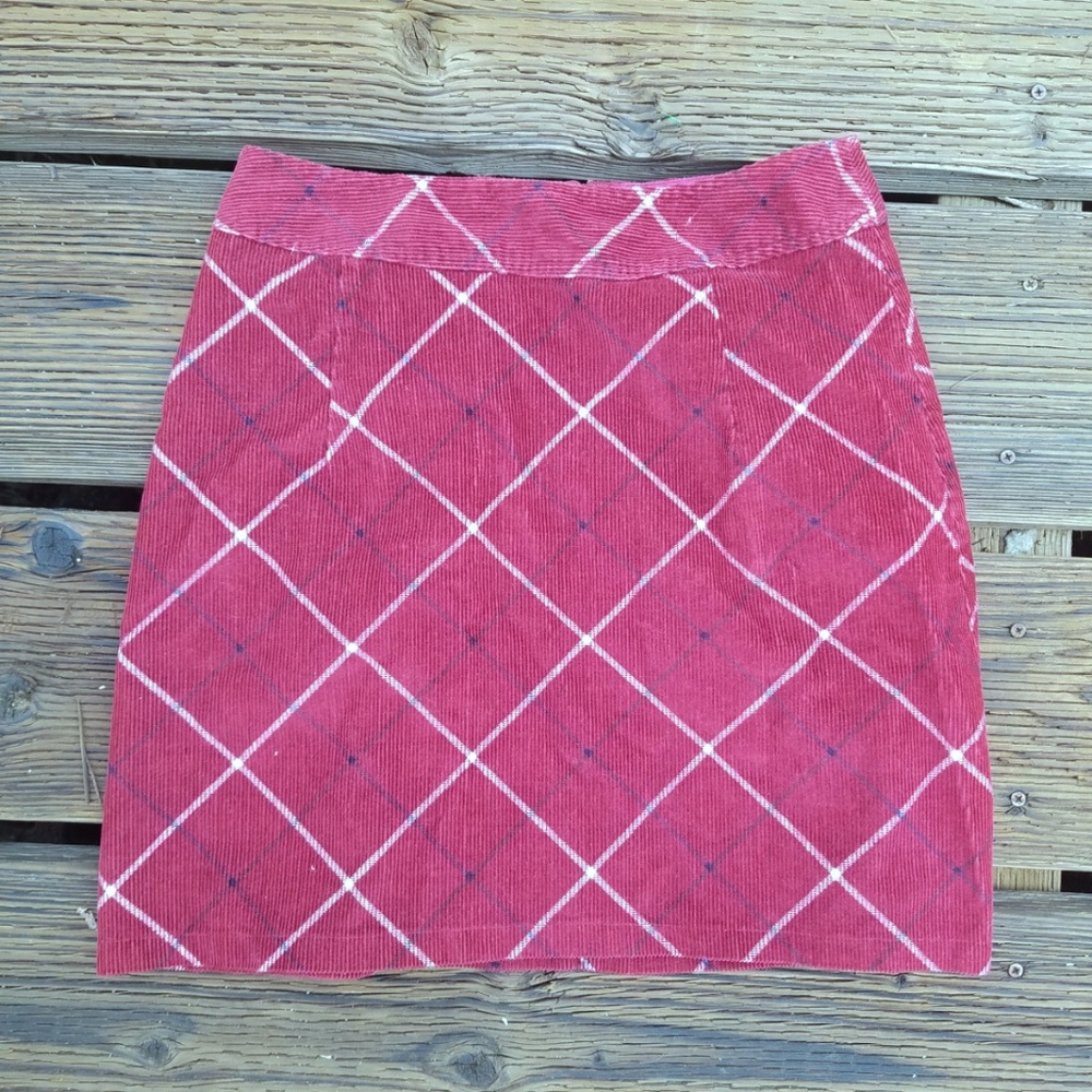 American Outpost Red Midi Skirt
